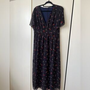Madewell Tulip-Sleeve Maxi Dress in Sweet Blossoms